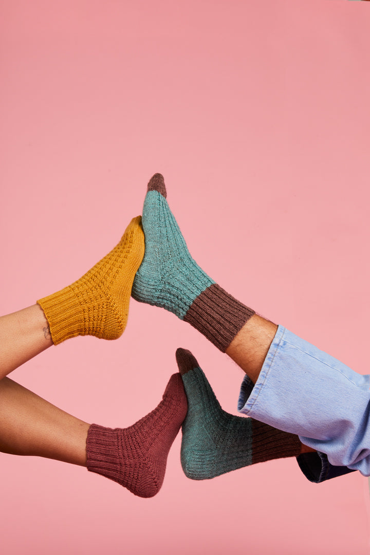 Ready Set Socks - By Rachel Coopey for Pom Pom