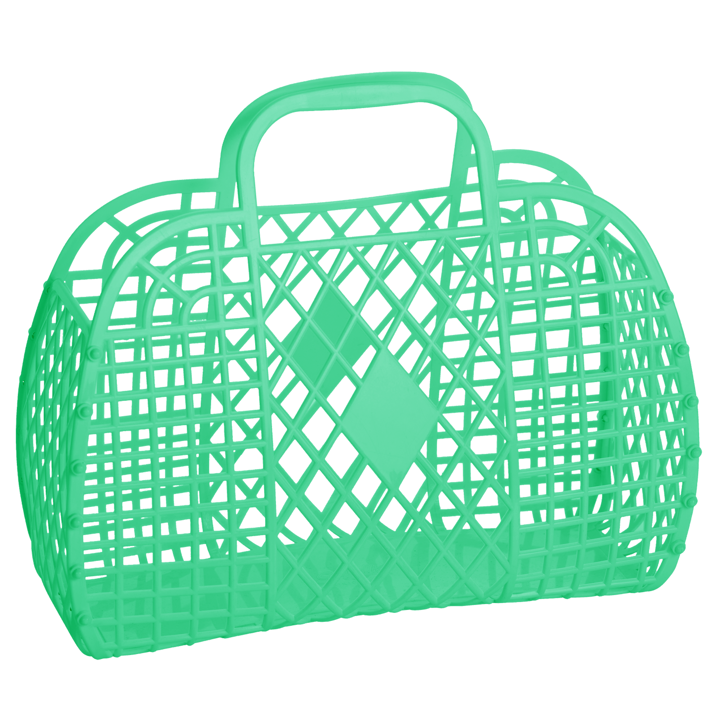 Retro Basket - Large - Jelly Shopping Bag