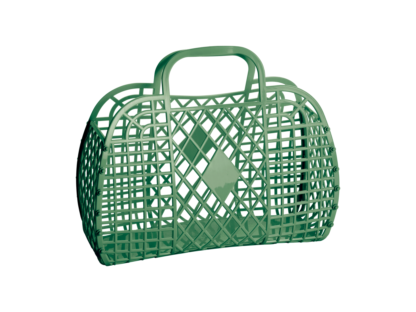 Retro Basket -  Large - Jelly Shopping Bag